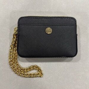 Michael Kors Medium Saffiano Leather Chain Card Case